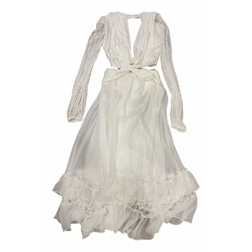 Pre-owned Patbo Mid-length Dress In White