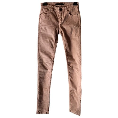 Pre-owned Victoria Beckham Slim Jeans In Brown