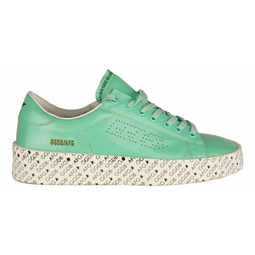 Pre-owned Golden Goose Leather Trainers In Green