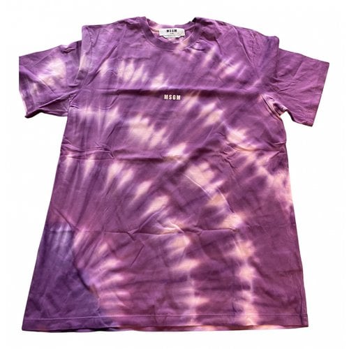 Pre-owned Msgm T-shirt In Purple