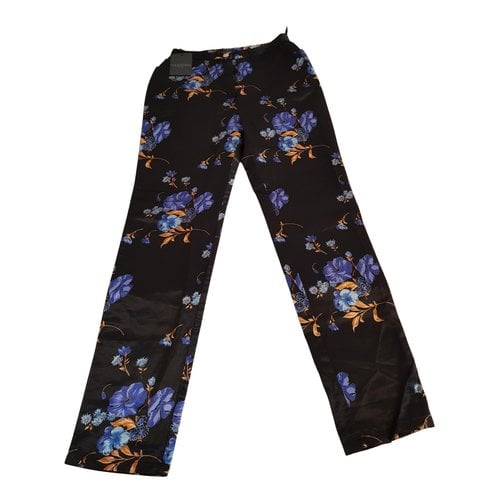 Pre-owned Valentino Straight Pants In Multicolour