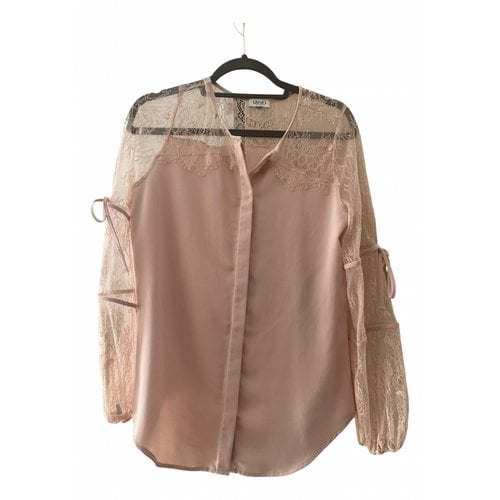 Pre-owned Liujo Lace Blouse In Pink