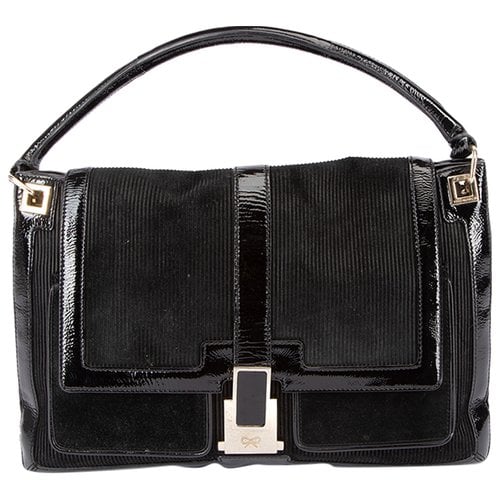 Pre-owned Anya Hindmarch Cloth Handbag In Black