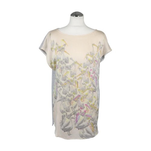 Pre-owned Marc Cain Silk T-shirt In Multicolour