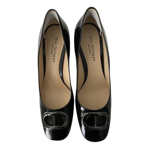 Pre-owned Dee Ocleppo Patent Leather Heels In Black