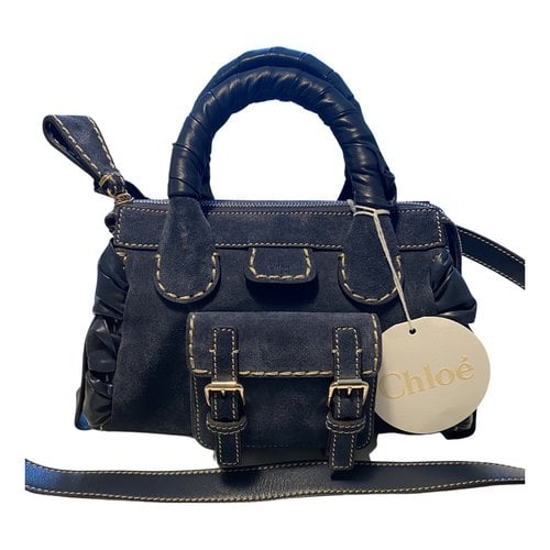 Pre-owned Chloé Edith Leather Handbag In Blue