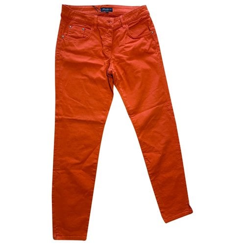 Pre-owned Luisa Spagnoli Trousers In Orange