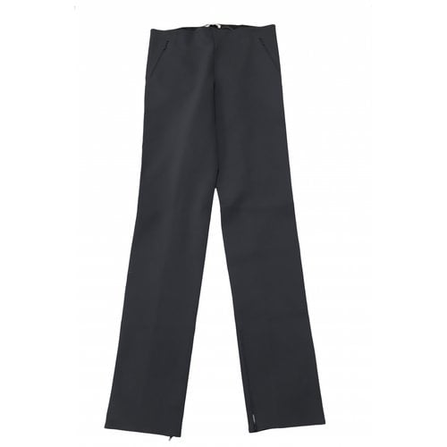 Pre-owned The Row Straight Pants In Black