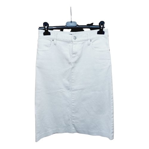 Pre-owned Ralph Lauren Skirt In White