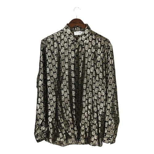 Pre-owned Saint Laurent Silk Shirt In Gold