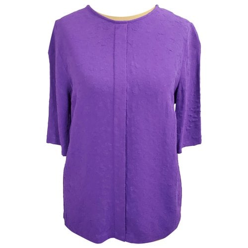Pre-owned Sandro Top In Purple