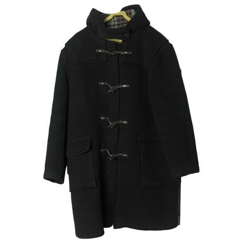 Pre-owned Gloverall Wool Coat In Black
