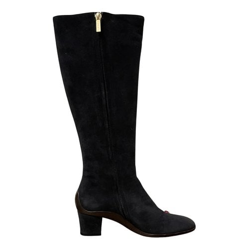 Pre-owned Loewe Riding Boots In Black