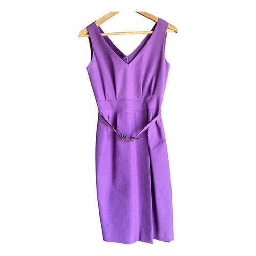 Pre-owned Versace Mid-length Dress In Purple