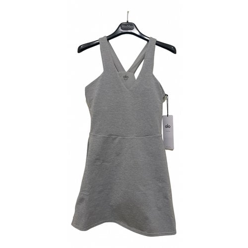 Pre-owned Alo Yoga Mini Dress In Grey