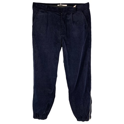 Pre-owned Givenchy Trousers In Blue