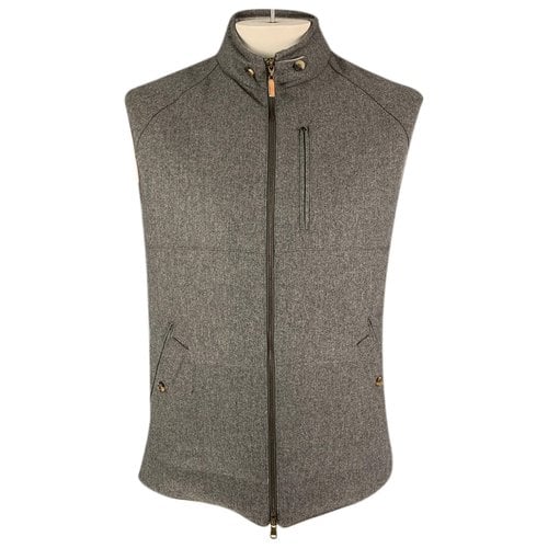 Pre-owned Brunello Cucinelli Wool Jacket In Grey