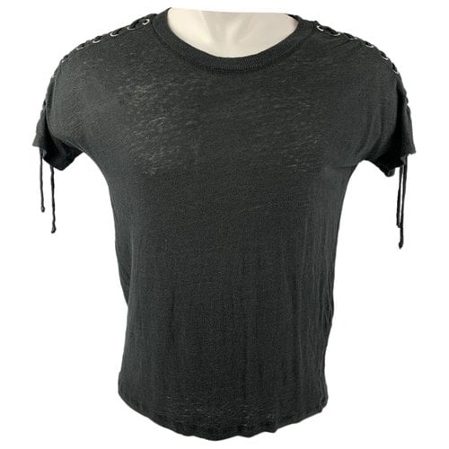 Pre-owned Iro Linen T-shirt In Black