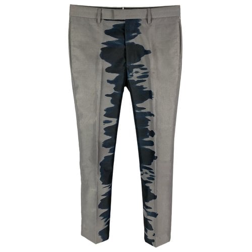 Pre-owned Calvin Klein Collection Trousers In Grey