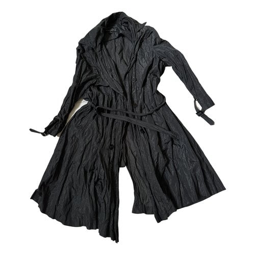 Pre-owned Ralph Lauren Trench Coat In Black