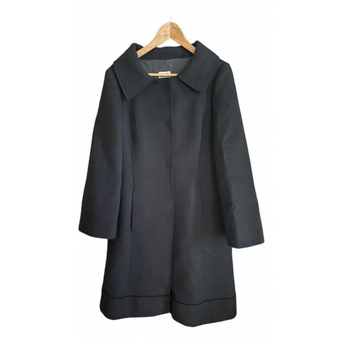 Pre-owned Philosophy Di Alberta Ferretti Wool Coat In Black