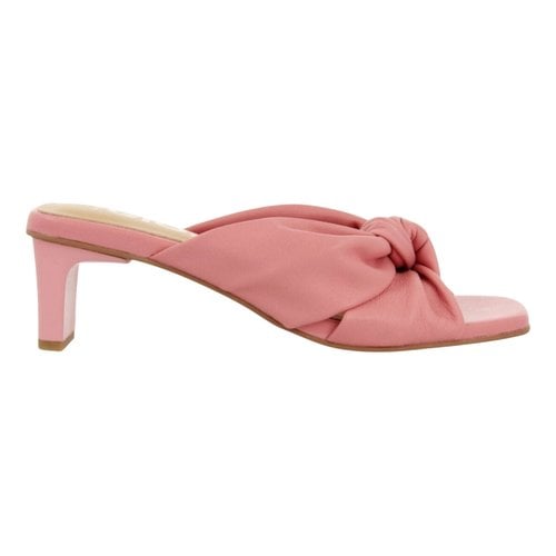 Pre-owned Gioseppo Leather Sandals In Pink