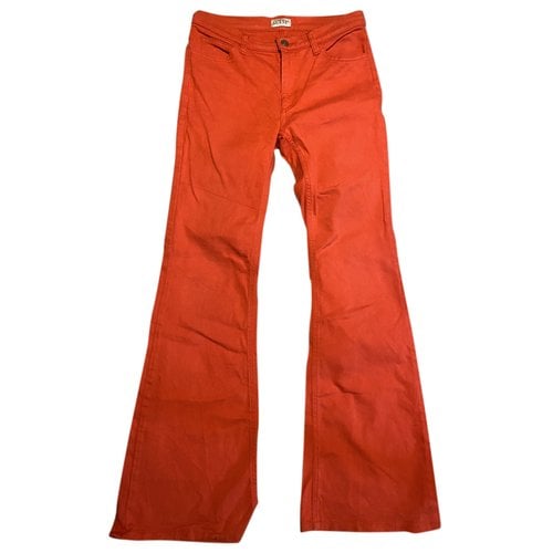 Pre-owned Guess Bootcut Jeans In Red