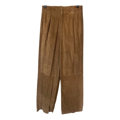 Pre-owned Dior Trousers In Brown