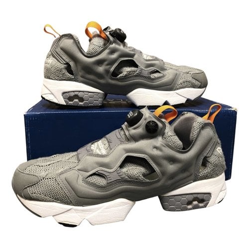 Pre-owned Reebok Low Trainers In Grey