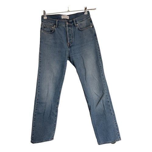 Pre-owned Officine Generale Straight Jeans In Blue