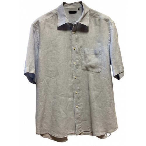 Pre-owned Valentino Linen Shirt In Blue