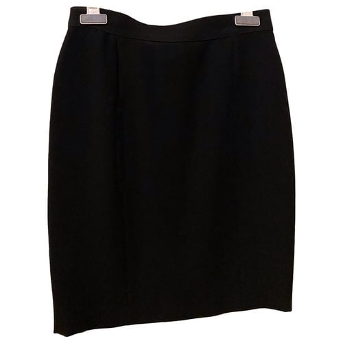 Pre-owned Blumarine Wool Mini Skirt In Black