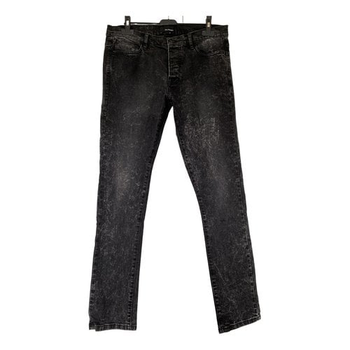 Pre-owned The Kooples Slim Jeans In Grey
