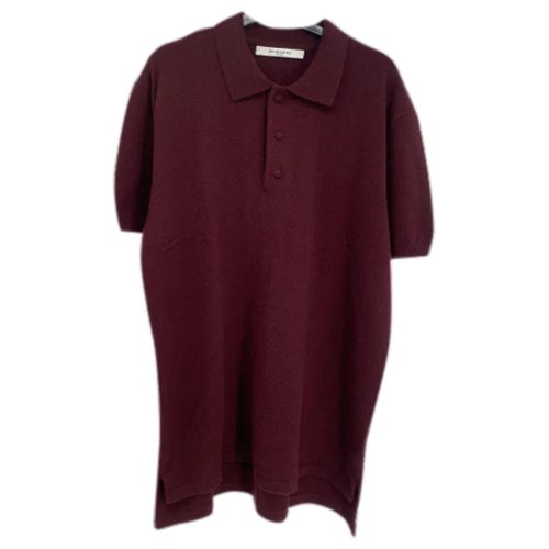Pre-owned Givenchy Polo Shirt In Burgundy