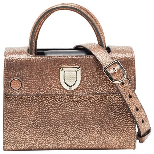 Pre-owned Dior Leather Tote In Brown