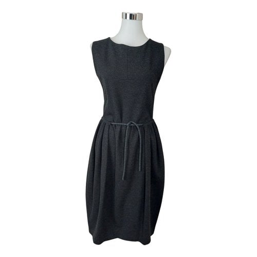 Pre-owned Saint Laurent Mid-length Dress In Anthracite