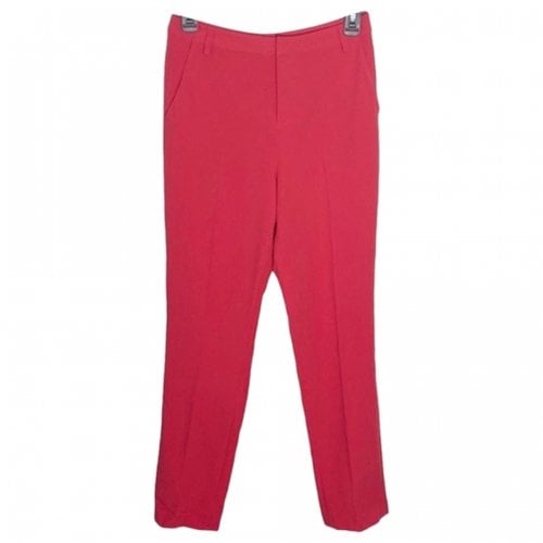 Pre-owned L Agence Trousers In Red