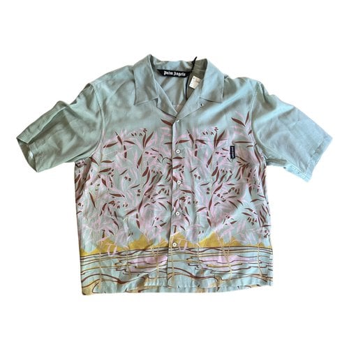 Pre-owned Palm Angels Shirt In Turquoise