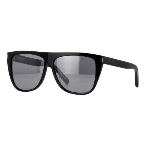 Pre-owned Saint Laurent Aviator Sunglasses In Black