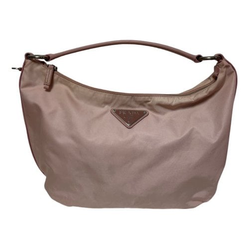 Pre-owned Prada Cloth Handbag In Pink