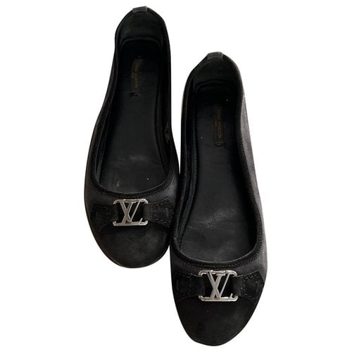 Pre-owned Louis Vuitton Dreamy Rose Ballet Flats In Black