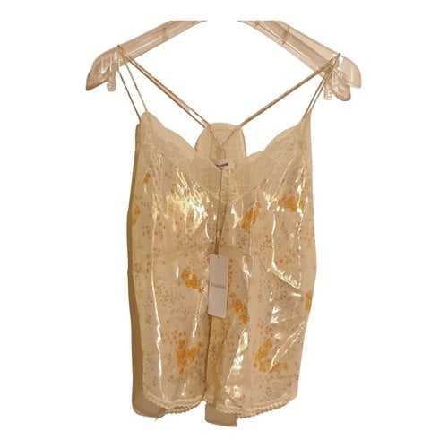 Pre-owned Zadig & Voltaire Spring Summer 2020 Camisole In Gold
