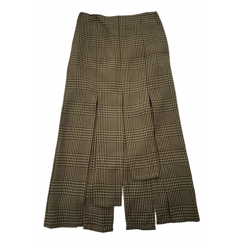 Pre-owned Maje Spring Summer 2021 Maxi Skirt In Brown