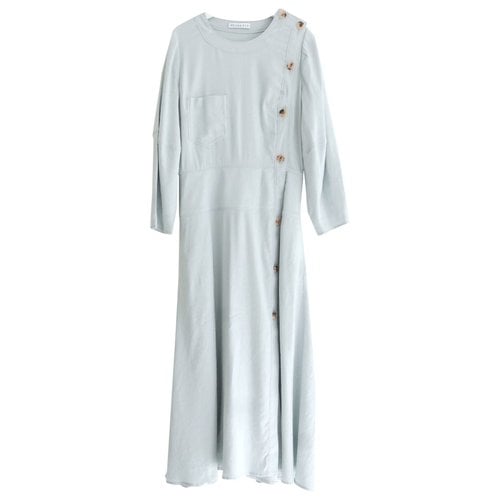 Pre-owned Rejina Pyo Linen Mid-length Dress In Green