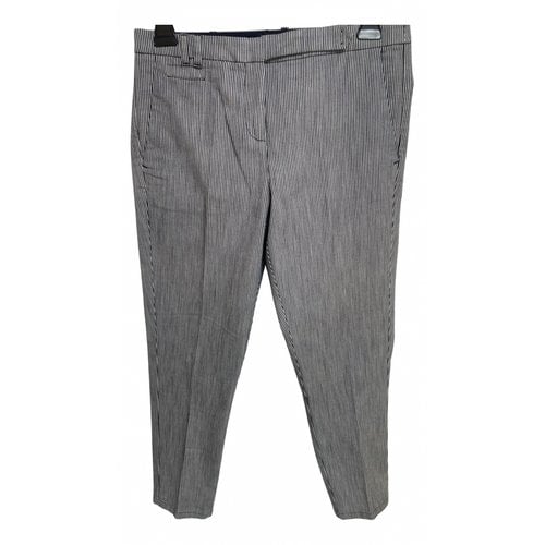 Pre-owned Marella Straight Pants In Blue