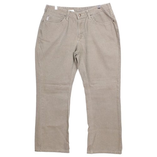 Pre-owned Carhartt Straight Jeans In Khaki