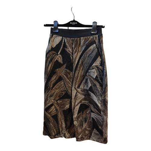 Pre-owned Nineminutes Mid-length Skirt In Brown