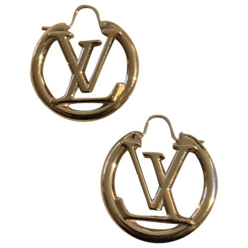 Pre-owned Louis Vuitton Louise Earrings In Gold