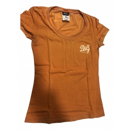 Pre-owned D&g T-shirt In Orange