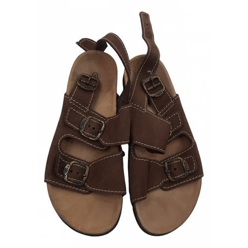 Pre-owned Missoni Leather Sandals In Brown